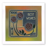 Art Nouveau Sentiments & Spacer A6 Groovi Plate Set