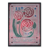 Art Nouveau Best Wishes A6 Groovi Plate