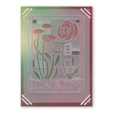 Art Nouveau Thank You A6 Groovi Plate