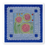 Art Nouveau Sentiments & Spacer A6 Groovi Plate Set