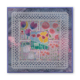 Art Nouveau Bed of Roses A6 Groovi Plate
