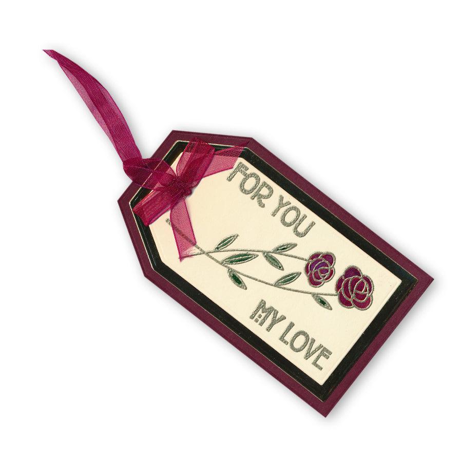 Art Nouveau Sentiments A5 Square Stamp Set