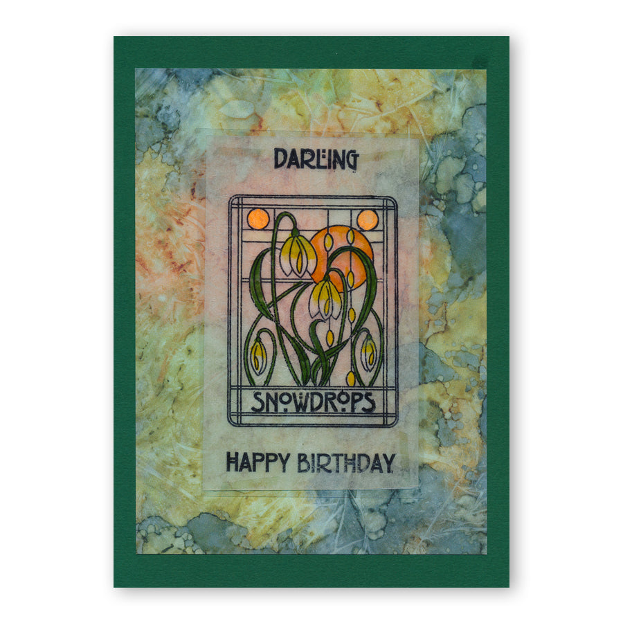 Art Nouveau Flowers & Panels A5 Stamp Set