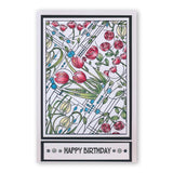 Art Nouveau Sentiments A5 Square Stamp Set