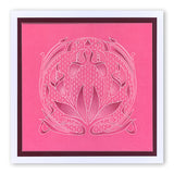 Art Nouveau Lilies A5 Square & Groovi Border Plate Set