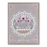 Art Nouveau Poppies A5 Square & Groovi Border Plate Set