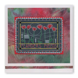 Art Nouveau Poppy Fields A6 Groovi Plate