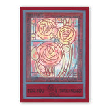 Art Nouveau Eden Roses A5 Stencil