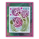 Art Nouveau Eden Roses A5 Stencil