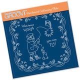 Linda's Children - Autumn - Boy With Kite - A5 Square Groovi Plate