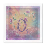 Entwined Spring Circle Wreath A5 Square Groovi Plate