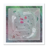 Entwined Wreath & Sentiments Collection A5 Square Groovi Plate Set