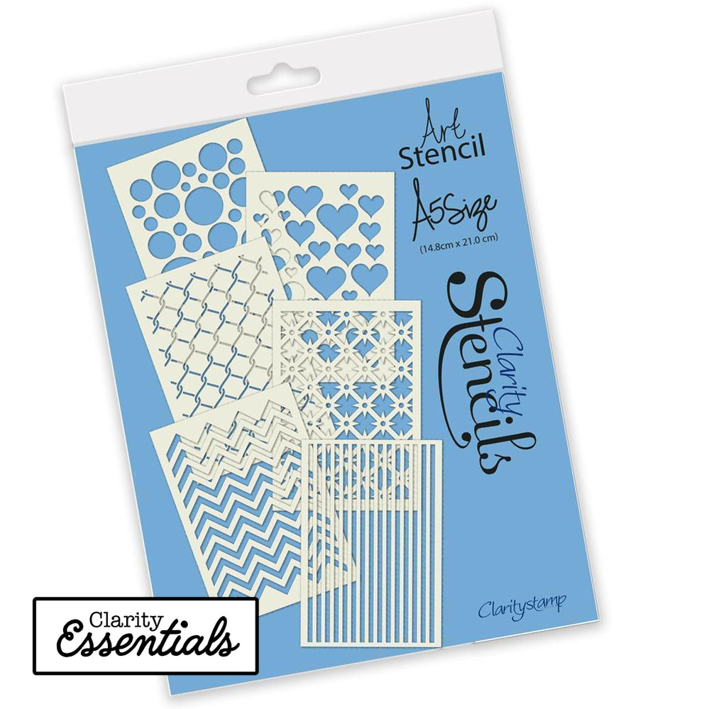 Basic Backgrounds A5 Stencil Collection