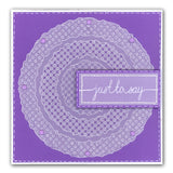 Nested Deckle Circles & Squares A5 Square Groovi Plate Set