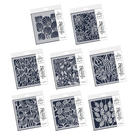 Botanicals 7" x 7" Stencil Collection