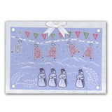 Bunting & Baubles Groovi Border Plate Set