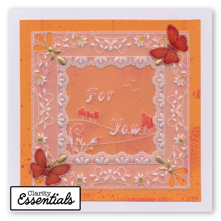 Calligraphy Alphabet A4 Plate Mate for A5 Groovi Plates