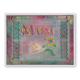 Large Celtic Illuminated Alphabet A4 Square Groovi Plate