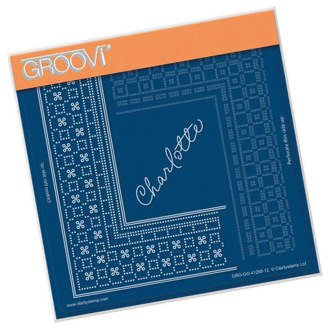 Princess Charlotte Lace Corner Duet A5 Square Groovi Piercing Grid (Straight)