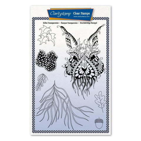 Cherry's Mythical Hare A5 Stamp & Mask Set