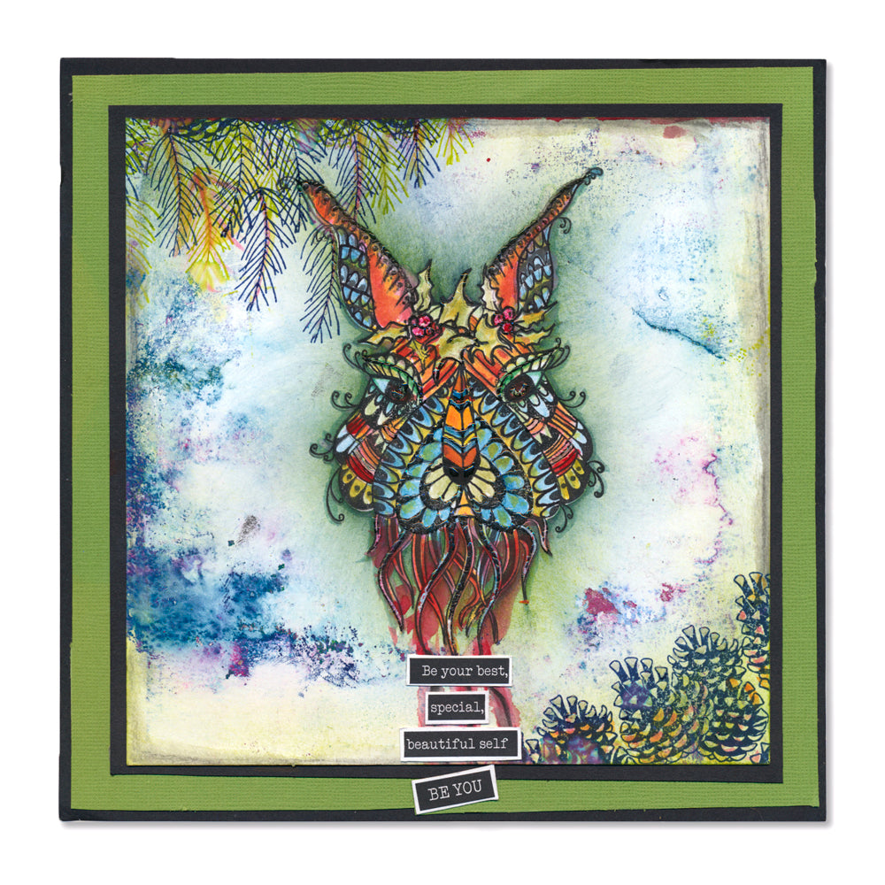 CLEARANCE Mythical Hare A5 Stamp & Mask Set