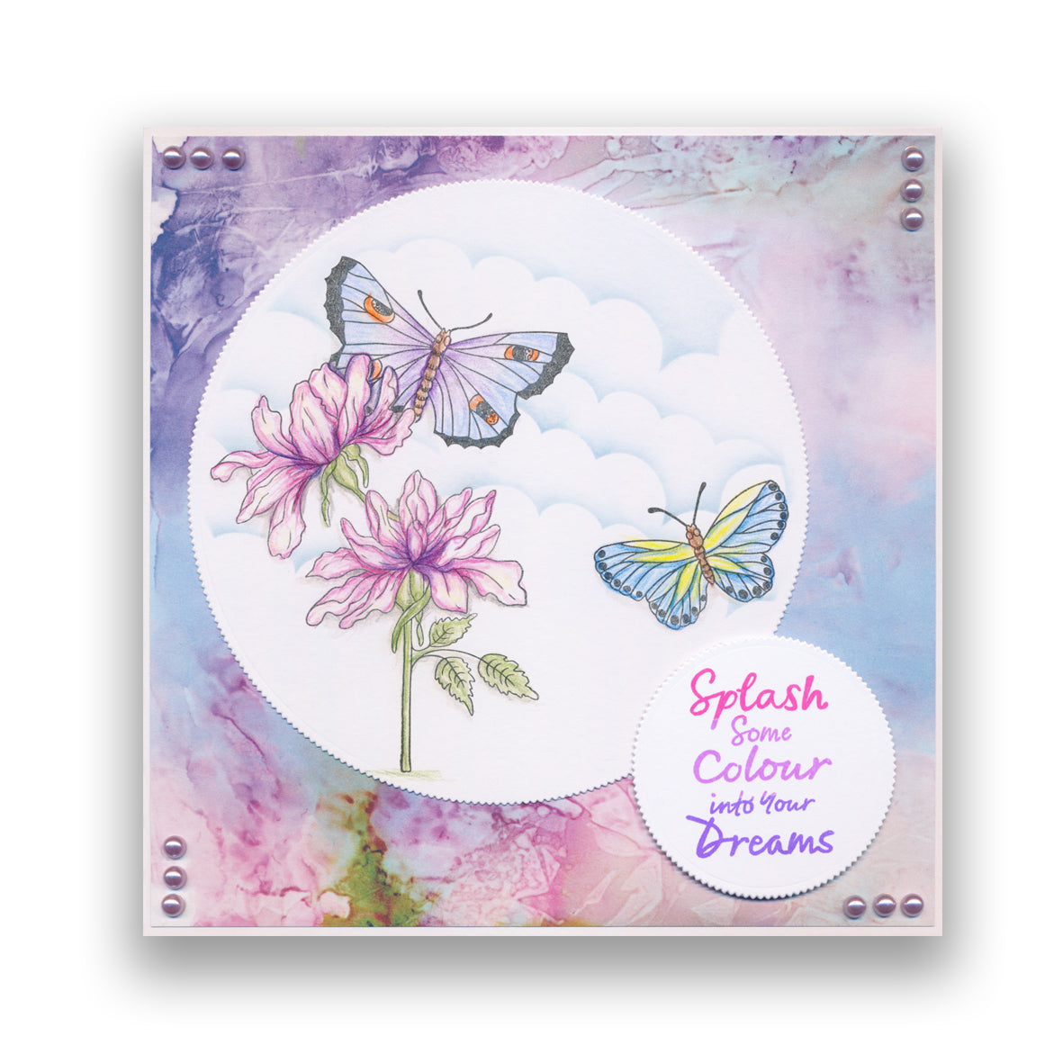 CLEARANCE Create Art in Colour Collage Stamps A5 Stamp & Mask Set