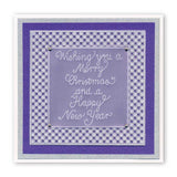 Christmas Baubles & Sentiments Collection A6 Square Groovi Plate Set + Spacer