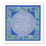 Christmas Baubles & Sentiments Collection A6 Square Groovi Plate Set + Spacer
