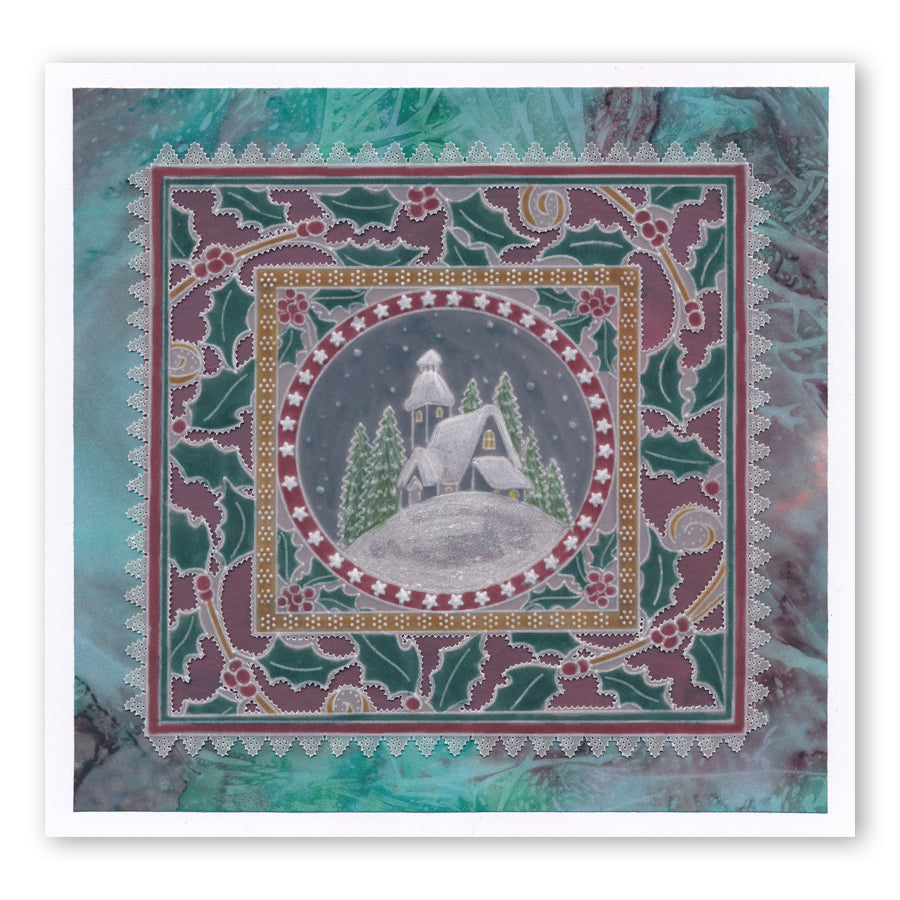 Silent Night A5 Square Groovi Plate