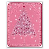 Christmas Tree Swirl A5 Square Groovi Plate