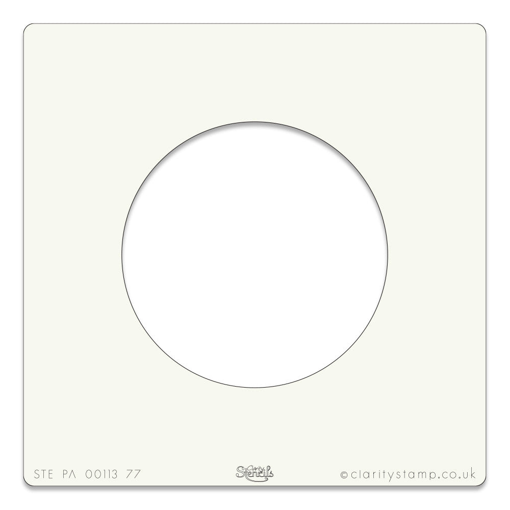 Circle Frame 7" x 7" Stencil