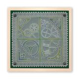 Clocks & Cogs A5 Square Groovi Plate Duo