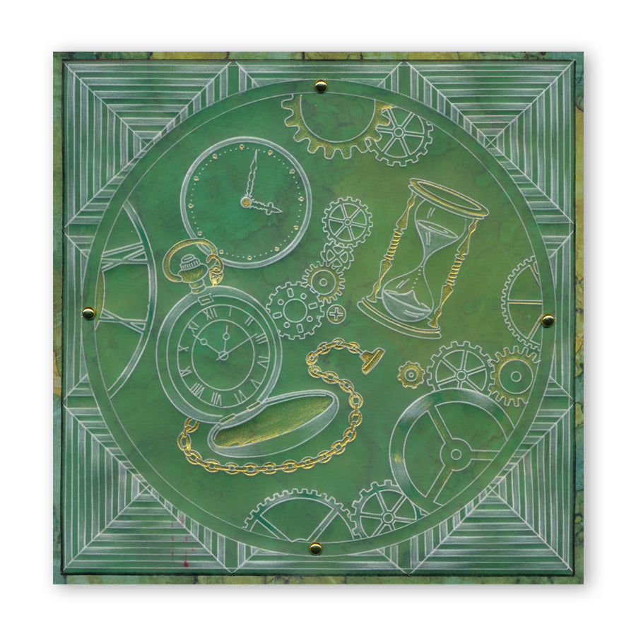 Clocks A5 Square Groovi Plate