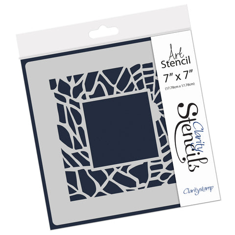 Cobweb Box Frame 7" x 7" Stencil