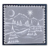 Country Cottage & Winter Landscape A5 Square Groovi Plate Set