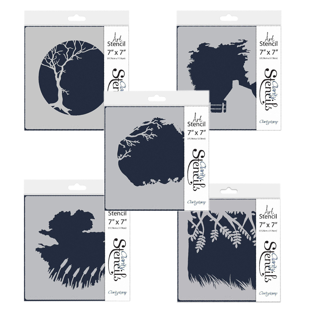 Countryside Aperture 7" x 7" Stencil Collection