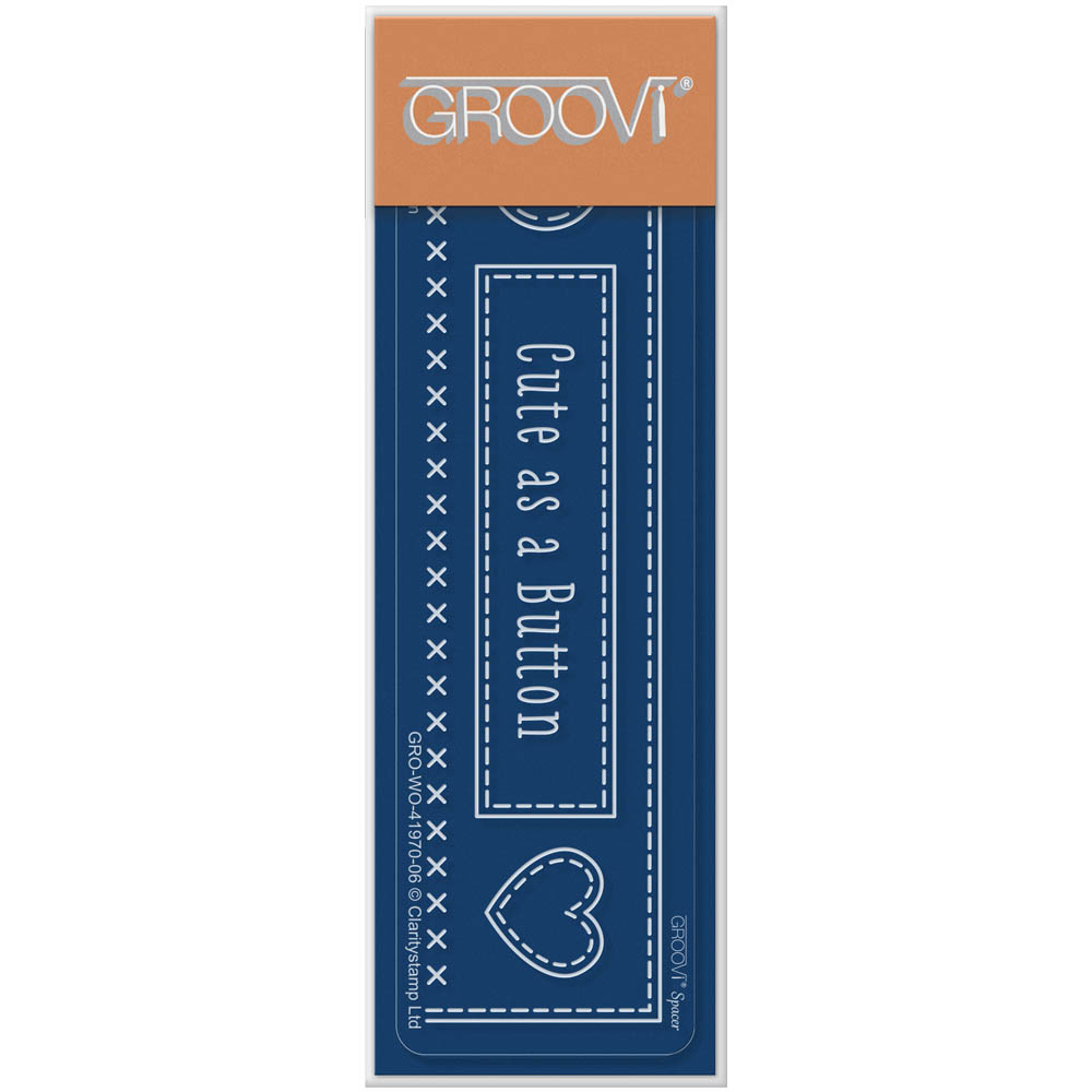 Barbara's SHAC Cute as a Button Groovi Spacer Plate (for A6)