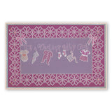Birthday & Darling Word Chains Groovi Border Plate