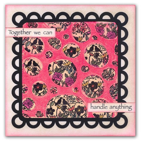 Double Bubble 9" x 11" Stencil