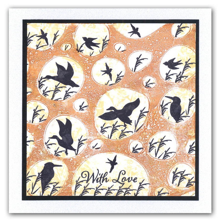 Double Bubble 7" x 7" Stencil