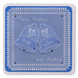 During this Christmas Verse No. 2 - Dove A5 Square Groovi Plate