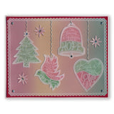 During this Christmas Verse No. 2 - Dove A5 Square Groovi Plate