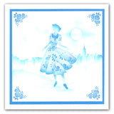Elegant Ladies 2 7" x 7" Stencil