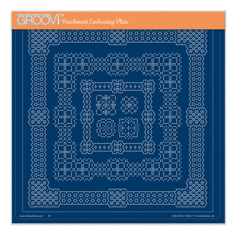 Embossed Patterns A4 Square Plate