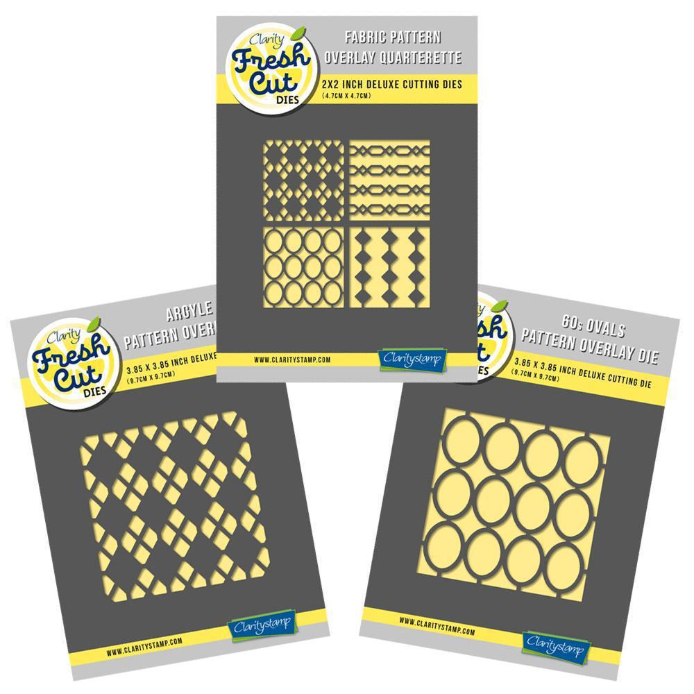 Fabric Pattern Overlay Trio - Aperture Clarity Fresh Cut Die