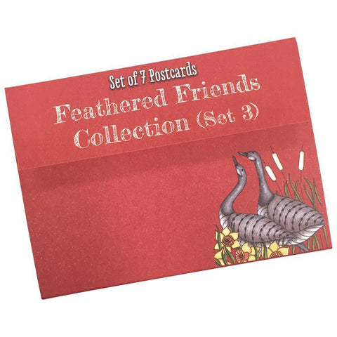 Colouring Postcards - Feathered Friends Collection Set 3