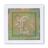 Floral Alphabet - Letter L A6 Square Groovi Plate