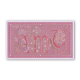 Floral Alphabet - Letter A A6 Square Groovi Plate