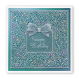 Floral Backgrounds A5 Square Groovi Plate Duo