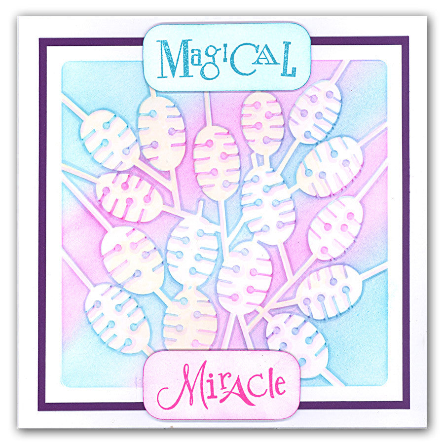 Flower Heads 7" x 7" Stencil Collection